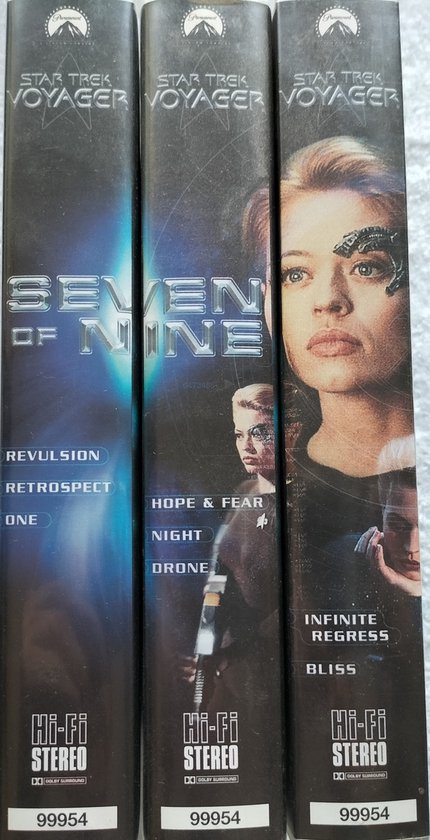 VHS The seven of Nine Collection (2001) Volume 1 3 VHS Tape's Als nieuw