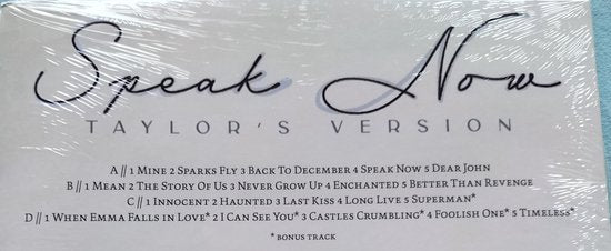 Taylor Swift – Speak Now (2010) 2XLP Gold =Sealed