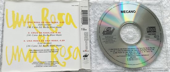 Mecano – Una Rosa Es Una Rosa (1992) Single CD
