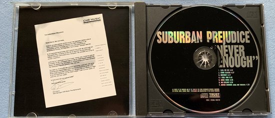 Suburban Prejudice ‎– Never Enough 1998 Maxi-Single Nieuw