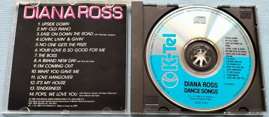 Diana Ross – Dance Songs (1985) CD = als nieuw