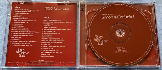 Simon & Garfunkel – Tales From New York: The Very Best Of Simon & Garfunkel 1999 2xCD