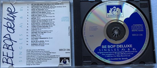 Be Bop Deluxe – The Singles A's & B's 1992 CD