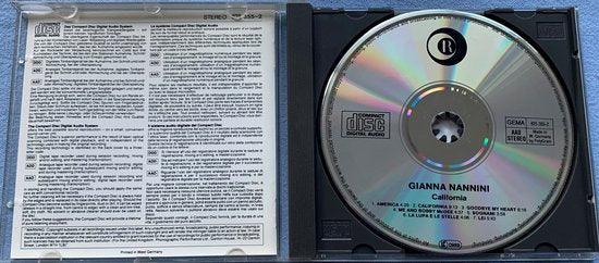 Gianna Nannini - California (1979) CD