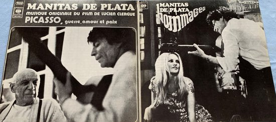 Manitas De Plata ‎– Picasso, Guerre, Amour Et Paix + Hommages 1976 LP is in Nieuwstaat.