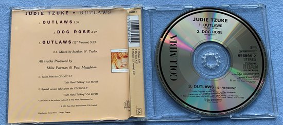 Judie Tzuke – Outlaws 1991 CD Single