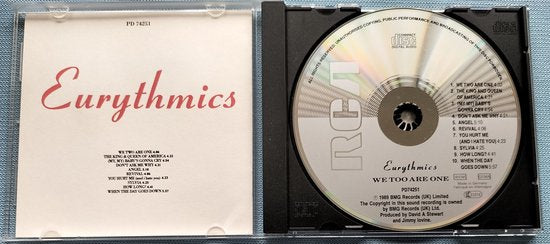 Eurythmics - We Too Are One (1989) CD = zeer goed