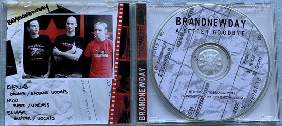 Brandnewday – A better goodbye 2004 CD  ( punkrock/hardcore)