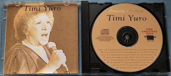 Timi Yuro – Hurt Her Greatest Hits (1991) CD = als nieuw