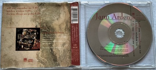Jann Arden – Will You Remember Me 1993 CD-Single