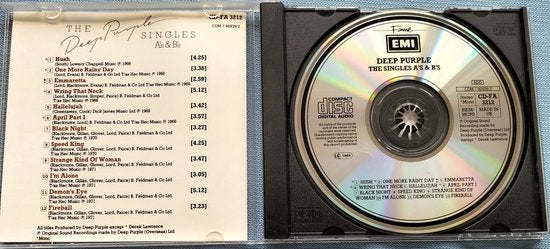 Deep Purple - The Singles A's & B's (1978) CD = als nieuw