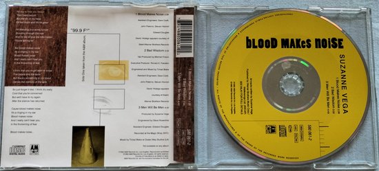 Suzanne Vega ‎– Blood Makes Noise (1992) CD-Single