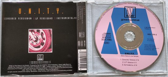 Queen Latifah ‎– U.N.I.T.Y. (1993) CD-Single