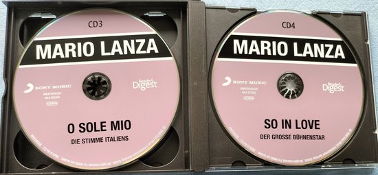 Mario Lanza Readers Digest Arrivederci Roma 4X CDBOX ( 2009)