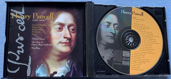 Henry Purcell - Michael Chance, The Choir Of Clare College, Cambridge , Miscellany CD 2006