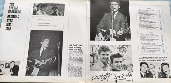 The Everly Brothers  Original Hits 1957-1960 LP