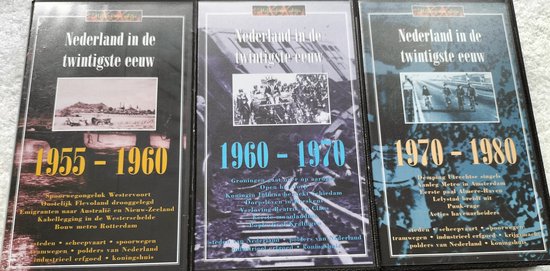 VHS Nederland in de twintigste eeuw ( 1900-2000) 10 Orginele VHS Tapes.