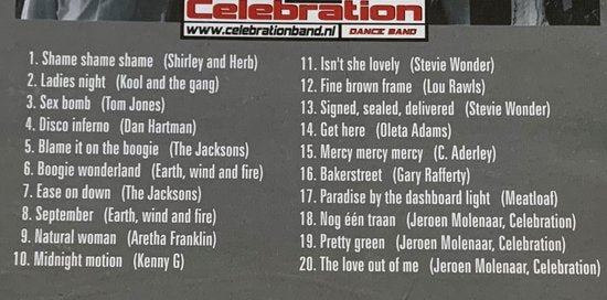 Celebration Dance Band CD Nederlandse Band