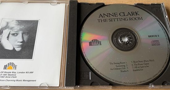 Anne Clark ‎– The Sitting Room CD 1994
