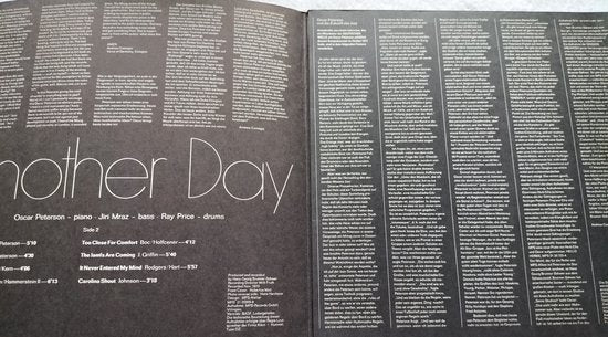 The Oscar Peterson Trio – Another Day LP= als nieuw