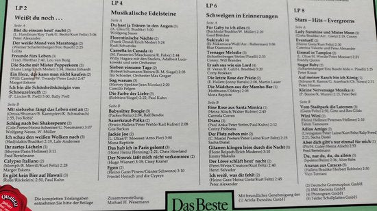 Das Waren Noch Zeiten 96 Originalaufnahmen Großer Erfolge Der 50er Und 60er Jahre) 8XLP= als nieuw