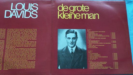 Louis Davids – De Grote Kleine Man (1977) 2XLP