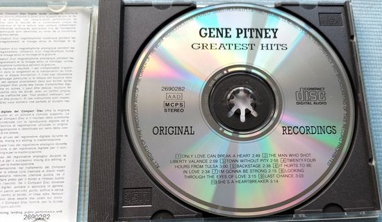Gene Pitney – Greatest Hits (1991) CD