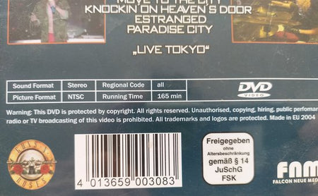 Guns N' Roses – Live Tokyo '92 DVD