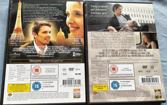 Before Sunrise / Before Sunset 2X[DVD]