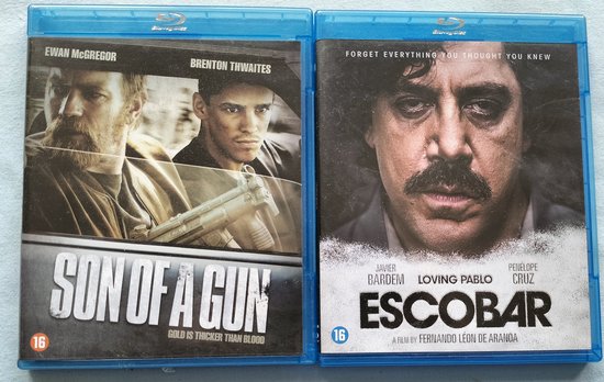 Escobar - Son of a Gun - Life - Point Break Blu-Ray 4 Stuks