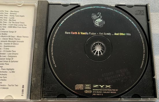 Rare Earth / Vanilla Fudge ‎– Get Ready ... And More Hits CD 1999