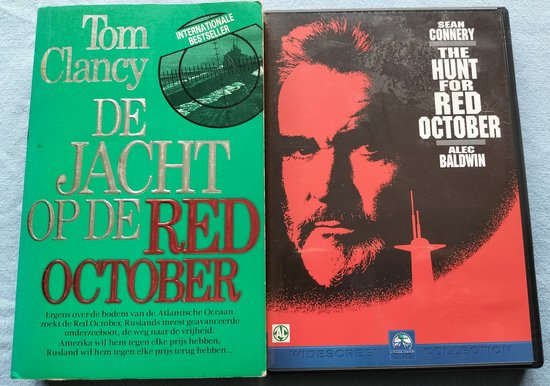 The Hunt For The Red October Boek (paperback) En DVD samen