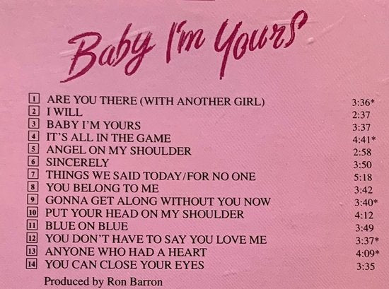 Maureen McGovern - Baby I'm Yours (1992) CD