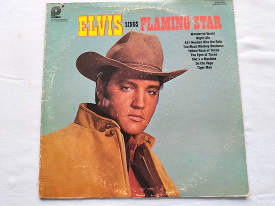 Elvis Presley – Elvis Sings Flaming Star 1975 LP lichte gebruikerssporen.