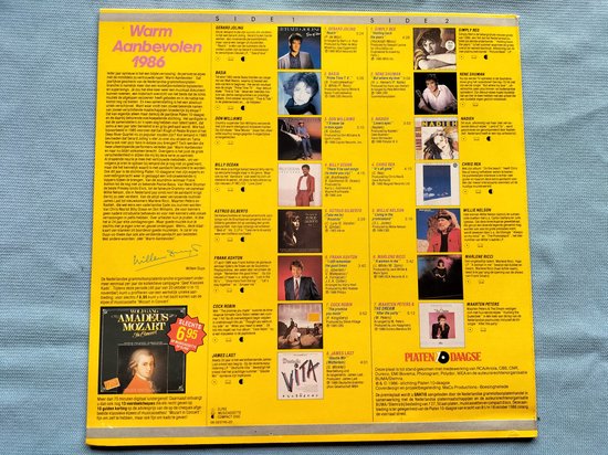 Warm Aanbevolen 1986 LP = als nieuw