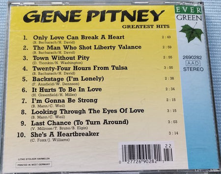 Gene Pitney – Greatest Hits (1991) CD