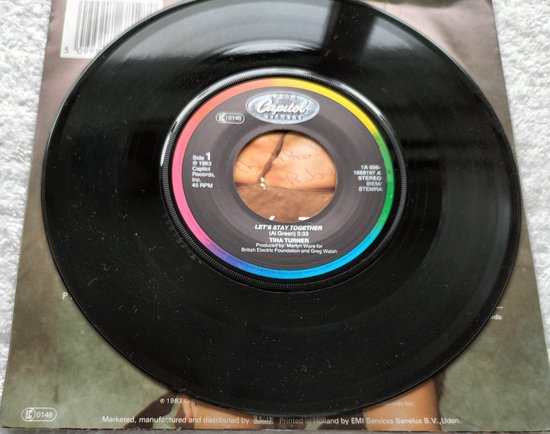 Tina Turner – Let's Stay Together(1983) Vinyl, 7", 45 RPM, Single, Stereo