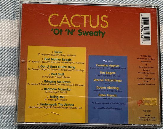 Cactus - Ot 'n' Sweaty 2007 CD