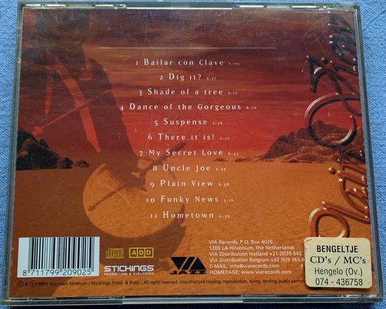 Ron van Stratum – Plain View 1999 CD JAZZ