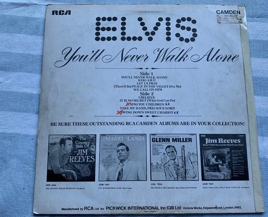 Elvis Presley – You'll Never Walk Alone 1971 LP