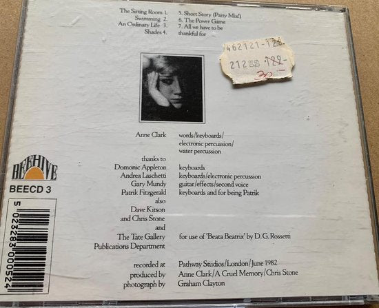 Anne Clark ‎– The Sitting Room CD 1994