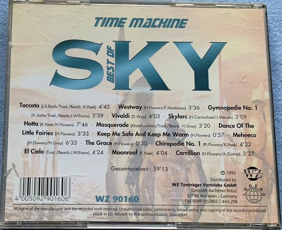 Sky (4) – Time Machine - Best Of Sky CD 1995