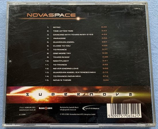 Novaspace ‎– Supernova 2003 CD is in Nieuwstaat