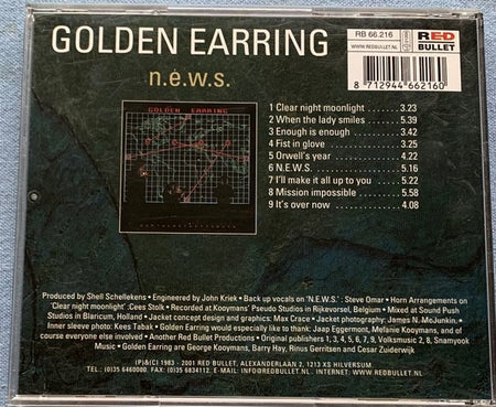 Golden Earring ‎– N.E.W.S. 2001 CD