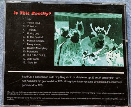 Fast Food Boys - Is This Reality? (1999) CD (hardcore)