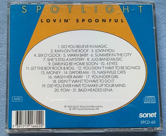 Lovin' Spoonful – Spotlight 1991 CD