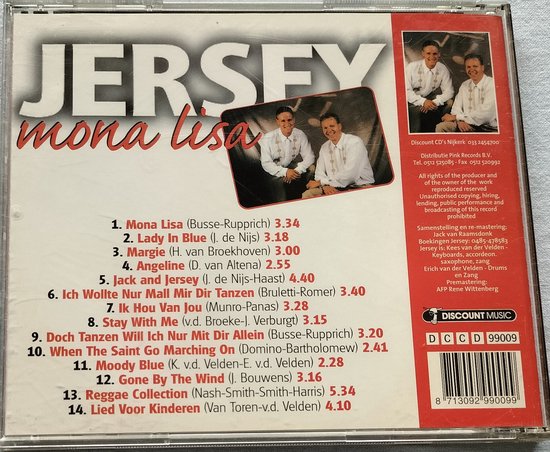 Jersey  – Mona Lisa 2000 CD