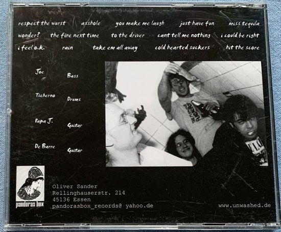 Great Unwashed – The Fire Next Time 2001 CD