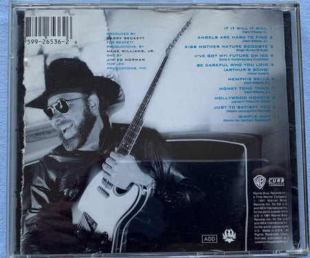 Hank Williams Jr. – Pure Hank CD 1991 CD