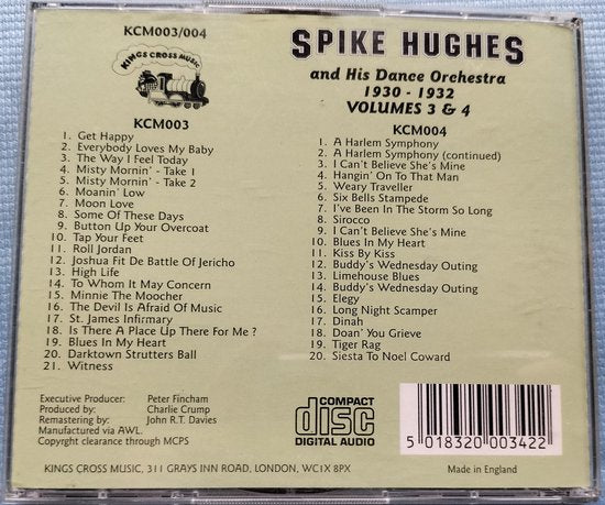 Spike Hughes – Volumes 3 & 4 1999 2XCD als nieuw